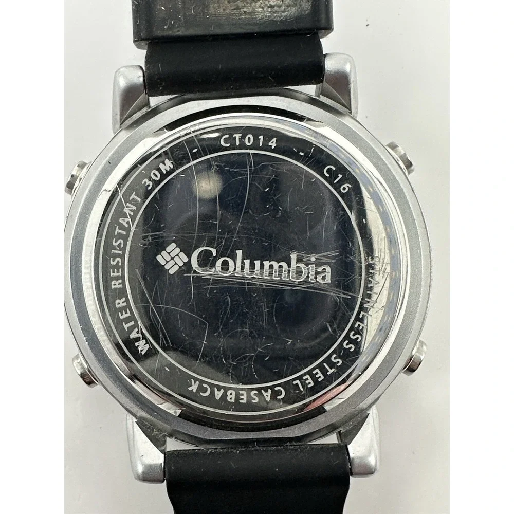 Columbia CT014‎ Mens Digital Watch New Battery 43MM 8.5
